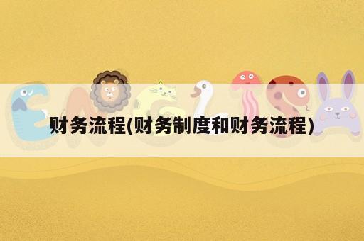 財務流程(財務制度和財務流程)