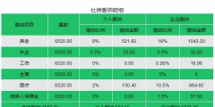社保個人部分每月繳費多少(社保個人和企業繳費比例明細表)