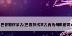 巴音郭楞蒙古(巴音郭楞蒙古自治州政府網)