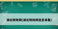 湖北財政網(湖北財政網信息采集)