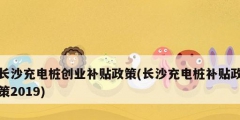 長沙充電樁創業補貼政策(長沙充電樁補貼政策2019)