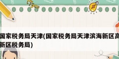 國家稅務局天津(國家稅務局天津濱海新區高新區稅務局)
