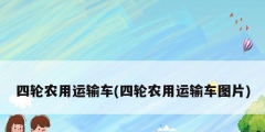 四輪農用運輸車(四輪農用運輸車圖片)